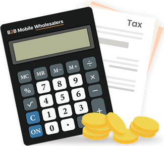 image of calculator with notepad and coins