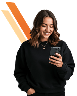 image of girl using mobile phone